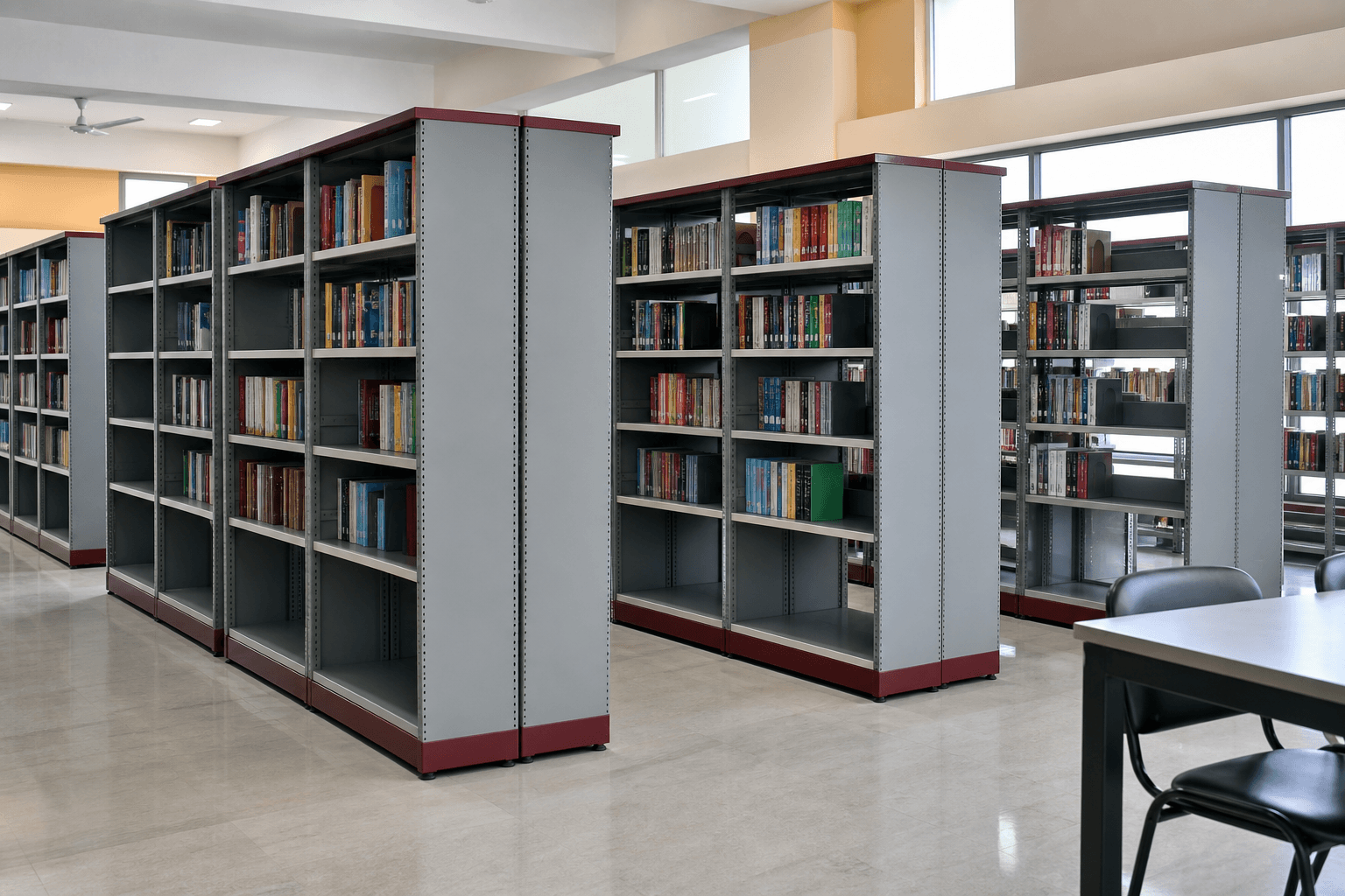 Library Racks for commercial storage