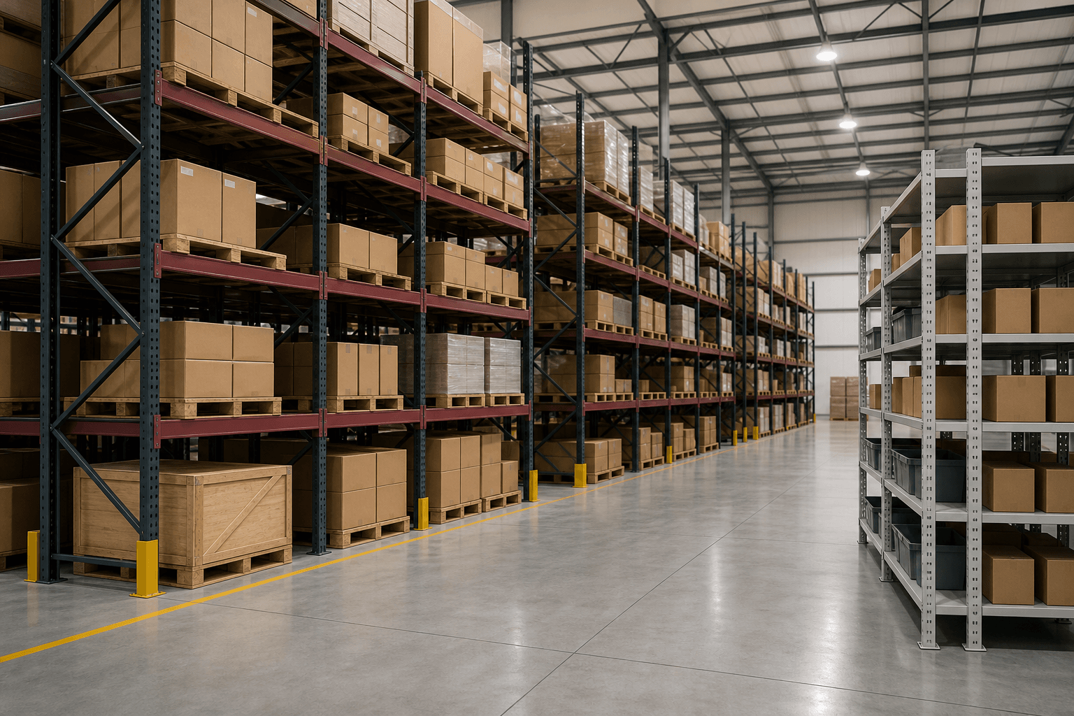 Slotted Angle Racks for commercial storage